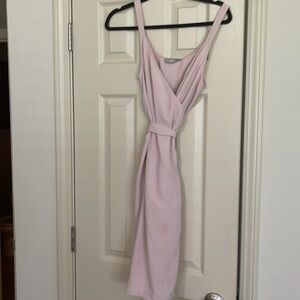 Everlane Pink Wrap Sundress V nevk Neck Mini dusty pink 8
